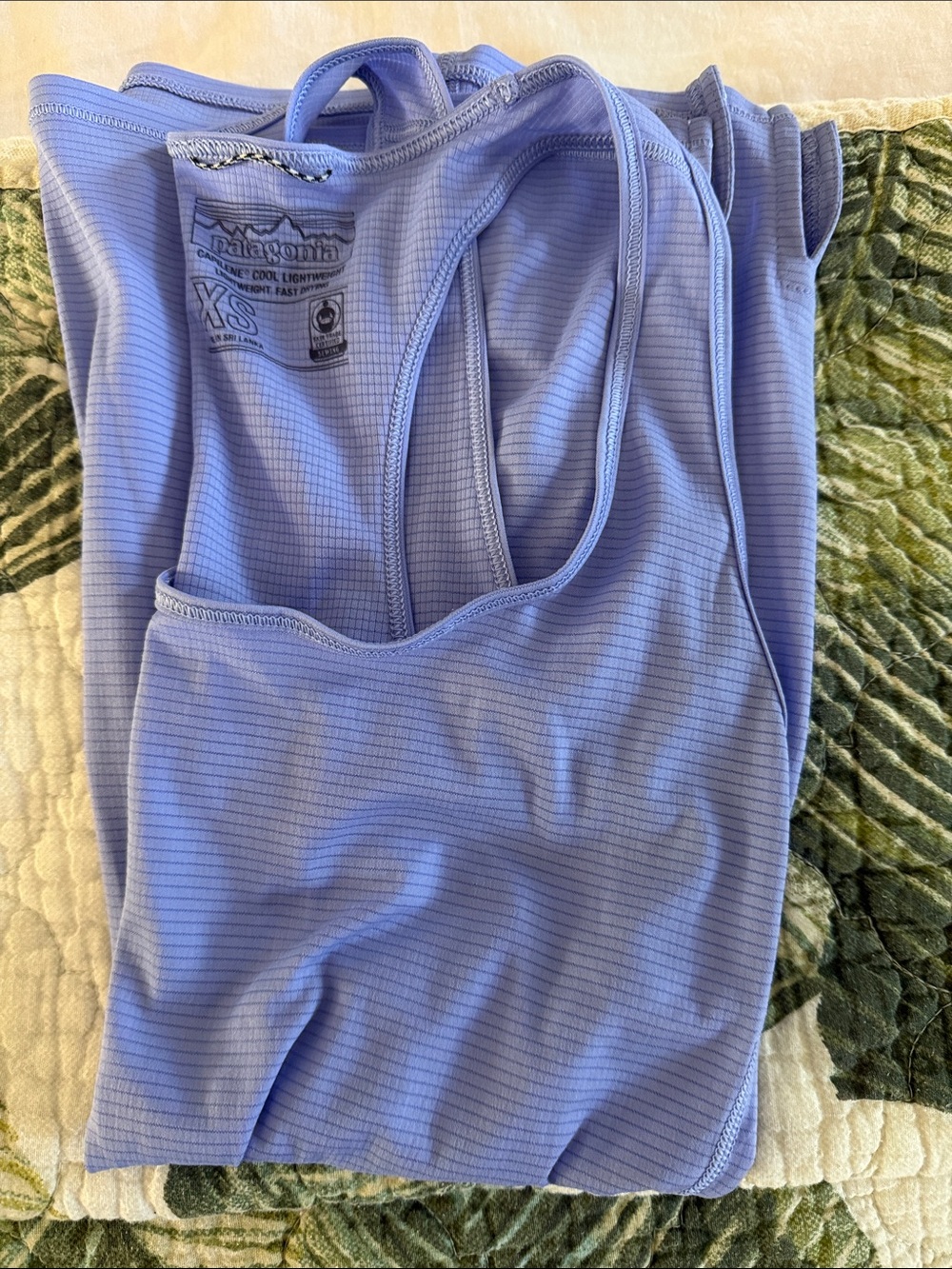 Patagonia Light Periwinkle Racerback Performance Tank - Picture 4 of 4